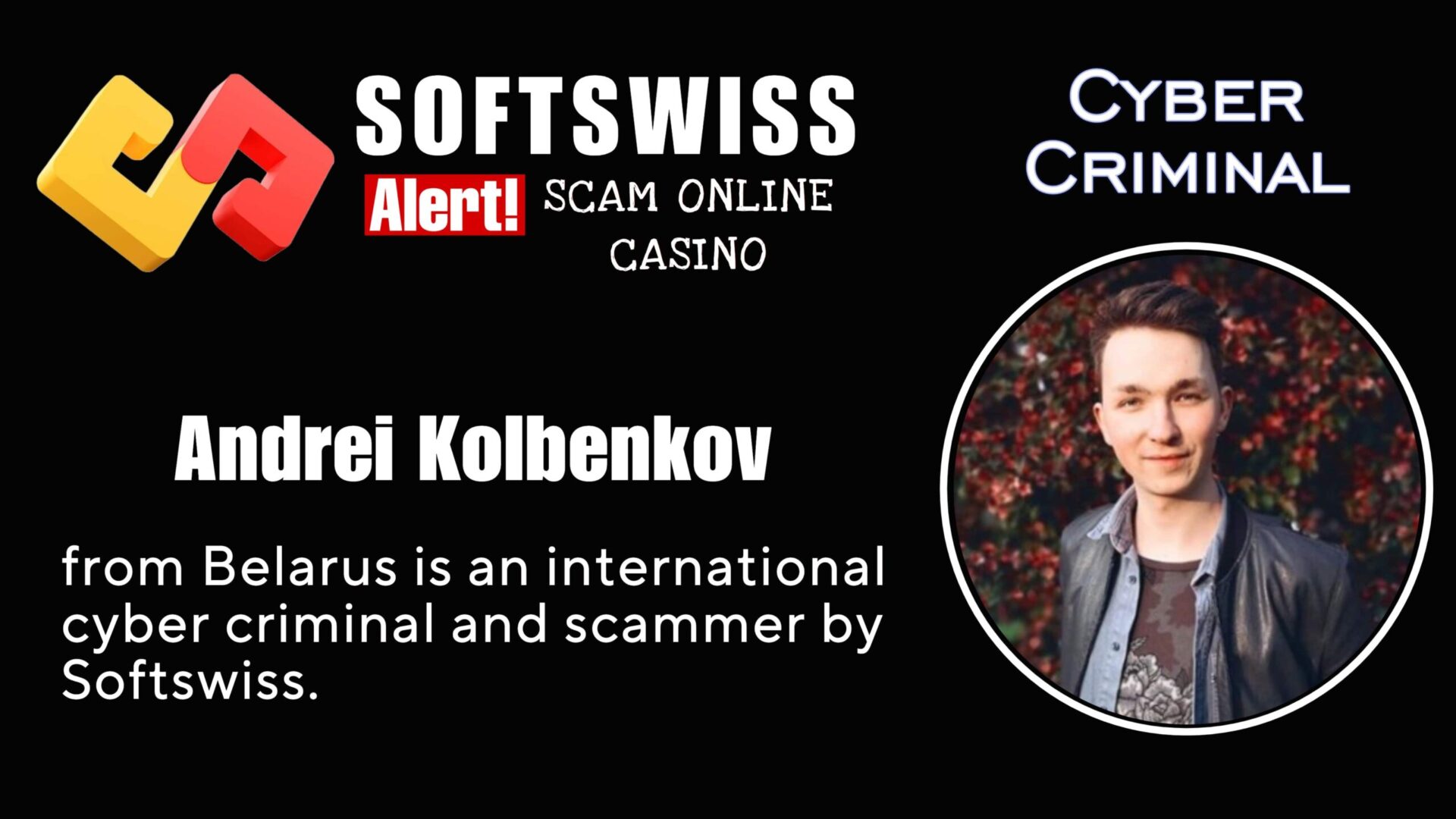 Andrei Kolbenkov - softswiss scam - Casino by Softswiss